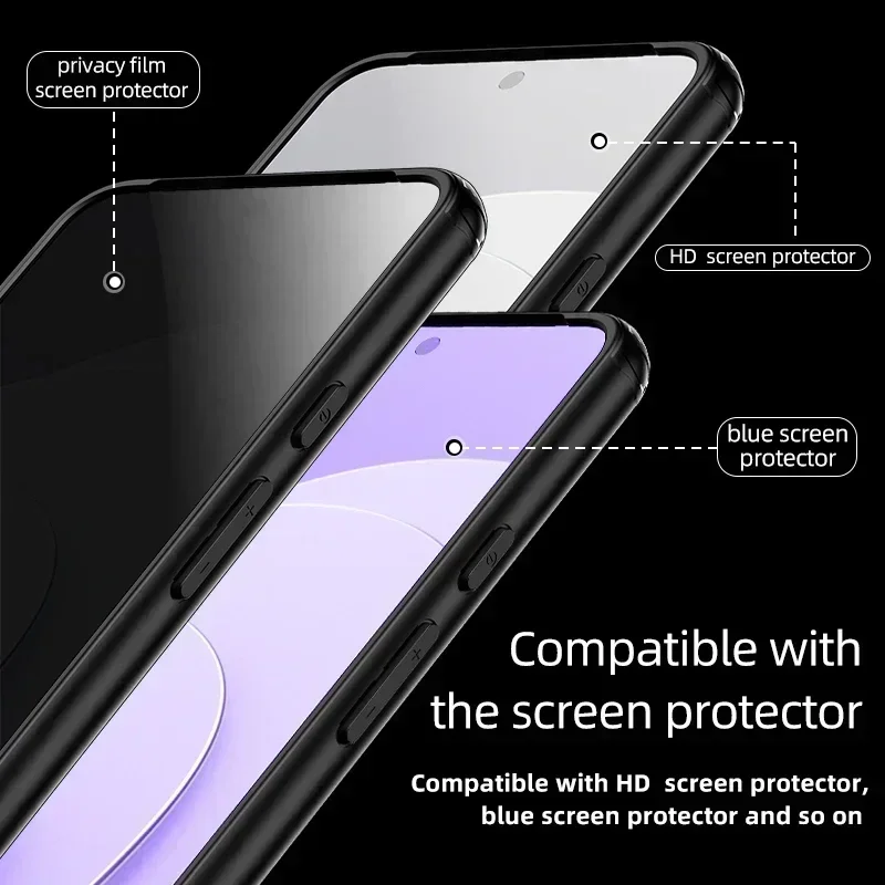 Airbags Shockproof Magnetic Wireless Charging Case Shell for Google Pixel 9 Pro XL 8 7 Pro 8a 7a Rugged Protective Armor Cover