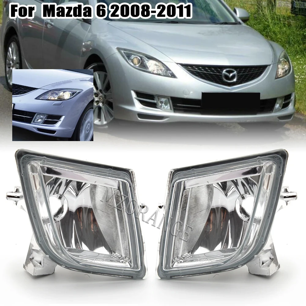 

Car Fog Lights Headlight for Mazda 6 atenza 2008 2009 2010 2011 2012 Fog Lamp Cover Car body parts front bumper acessories