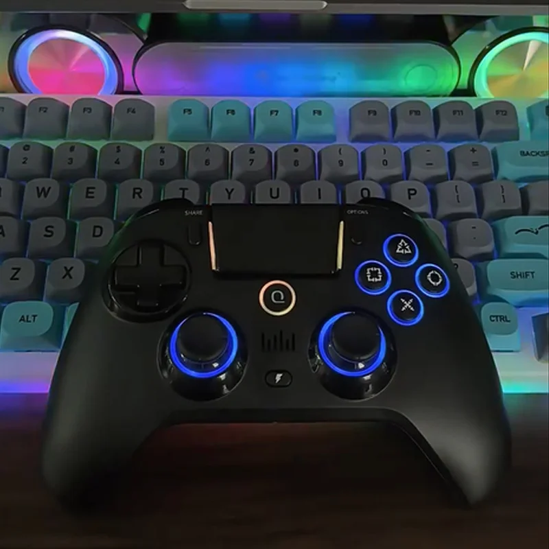 Controlador sem fio bluetooth hall joystick controlador eletrônico esportes jogo controlador universal telefones celulares computadores