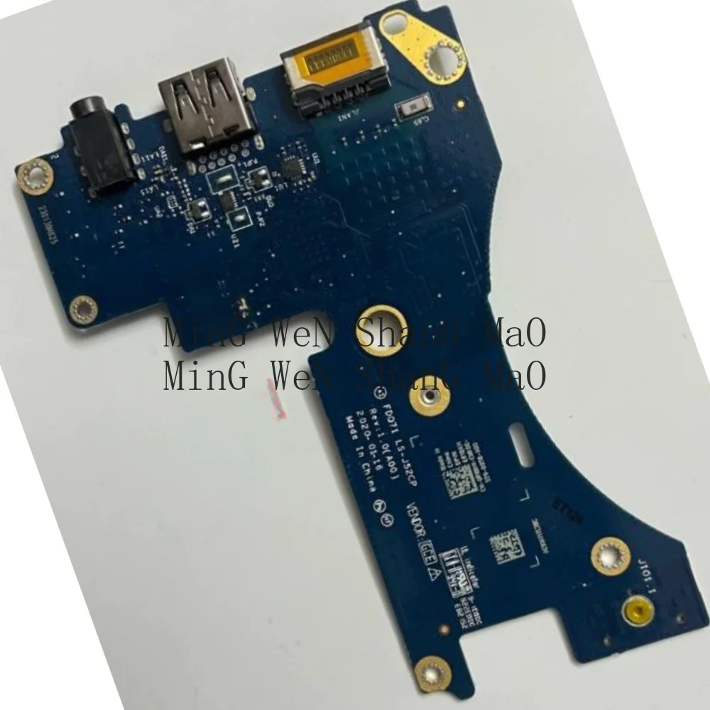 For DELL Alienware M17 R4 USB Audio Board Network SD Card Reader FDQ71 LS-J52CP OR18KH