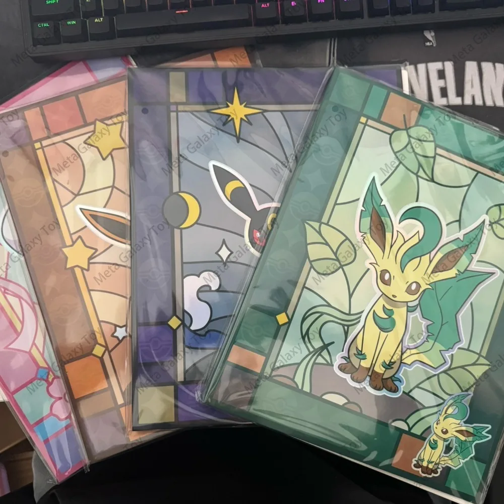 Disponibile Carta PTCG Confezione di gemme cinesi Vol2 Seriesd Regalo Sylveon Leafeon Umbreon Eevee Collezione di carte Brochure Carta TCG Giocattoli Regali