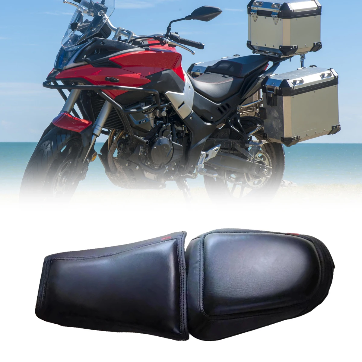 

Custom 4.5cm thickened sponge seat cushion cover for motorcycle modification FOR VOGE 500DS 525DS 500 525 DS