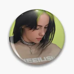 Billie  Soft Button Pin Cartoon Women Funny Jewelry Creative Fashion Metal Collar Lover Gift Clothes Hat Cute Brooch Lapel Pin