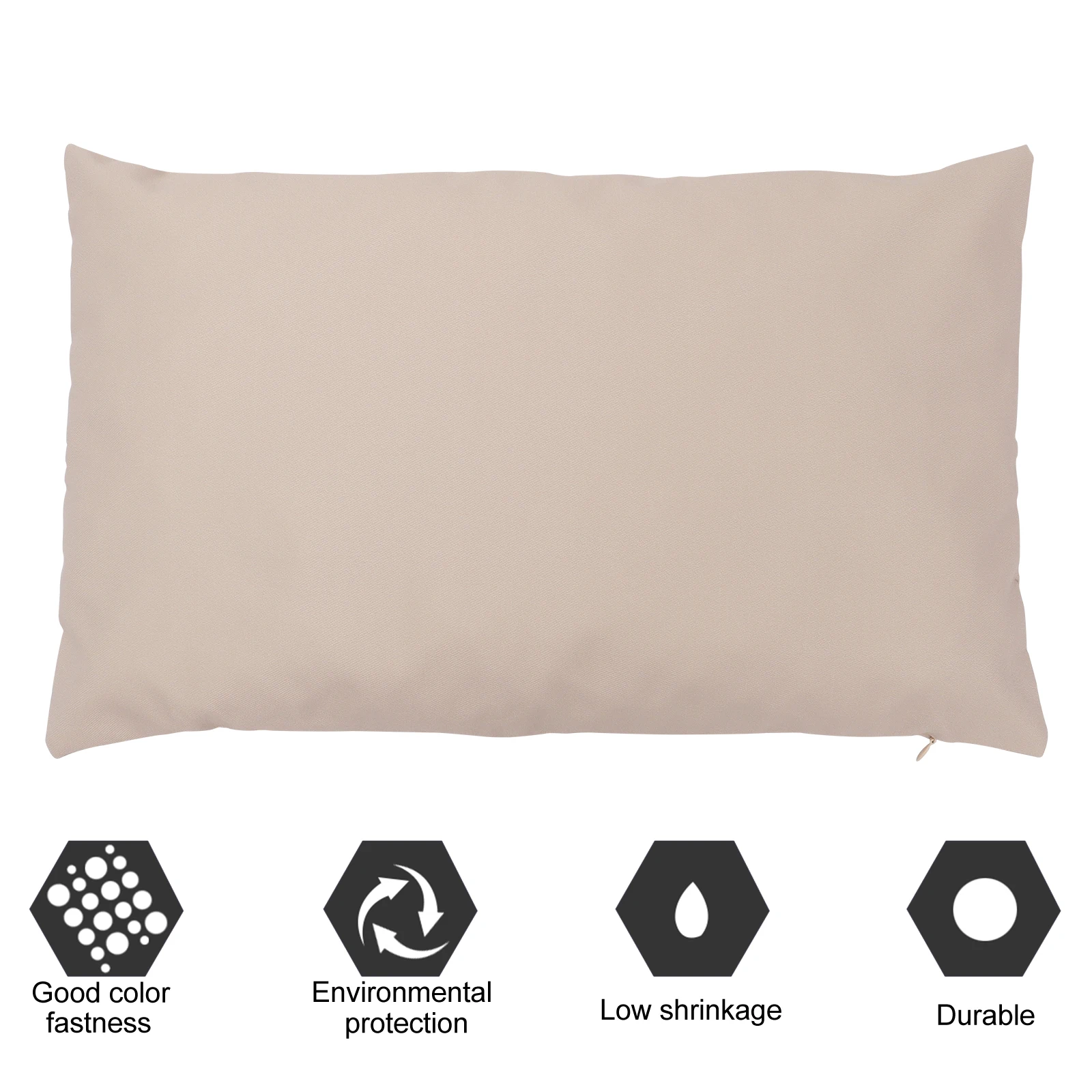

2 Pcs Waterproof Throw Pillowcase Car Comfortable Cushion Cover Polyester Outdoor Covers Home Sofa