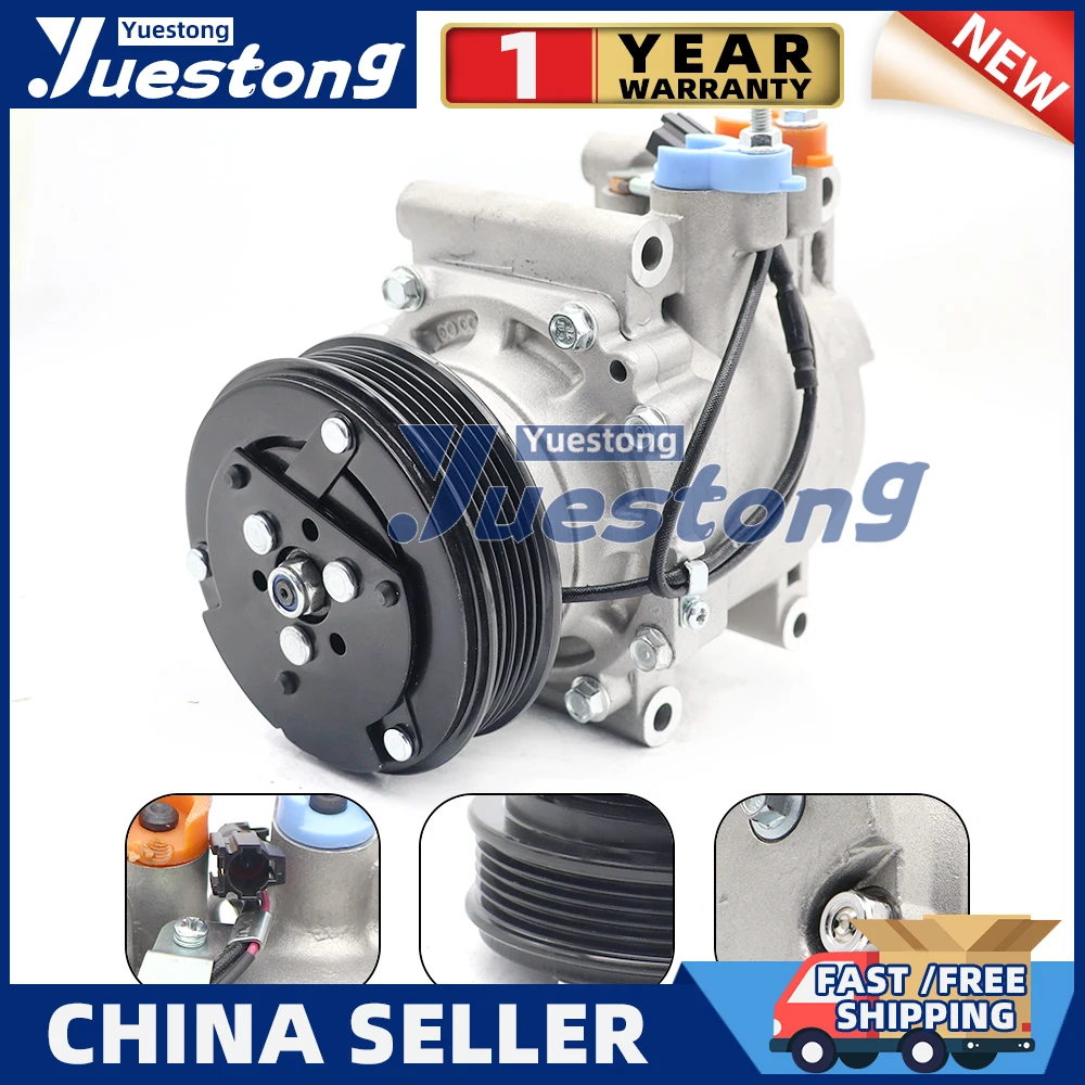 Compressor de Ar Condicionado Automotivo com Embreagem de 5 Ranhuras para Motores JAC J3 J5 ATC-086-L7D ATC086L7D WXH086L7 8104010U8010