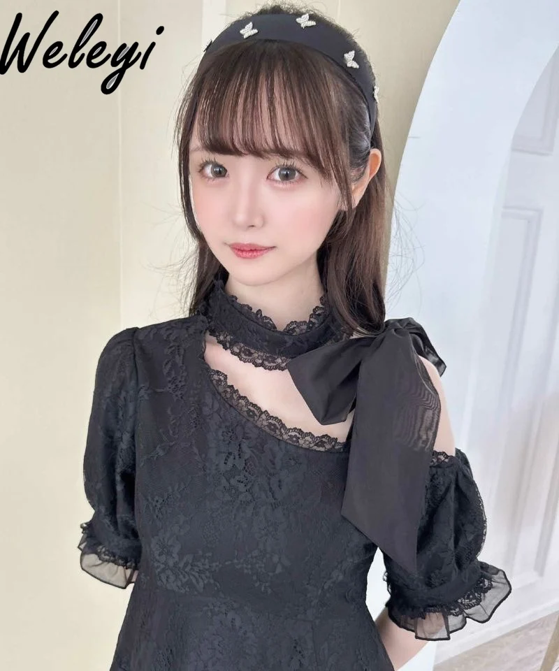 

Rojita Stand Collar Spring/Summer Puff Sleeve Slim Fit New Chinese National Style A- line Dress Women