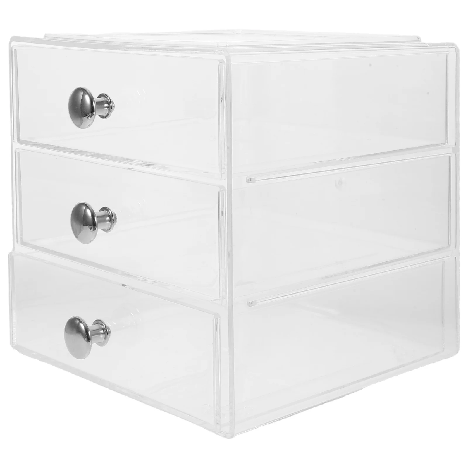

3-Layer Acrylic Drawer Type Storage Box Stackable Desktop Organizer Makeup Storage Case Clear Sundries Organizer