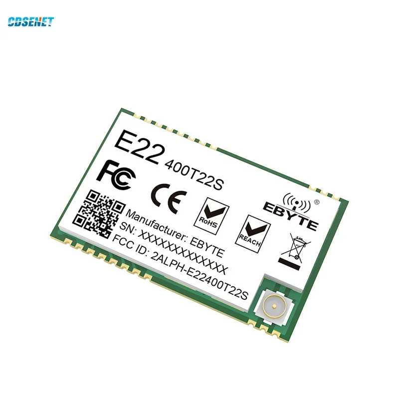 E22-400T22S UART LoRa Net Working RSSI Wireless Transceiver CDSENET 22dBm 433MHz SMD IPEX Stamp Hole Module Receiver Low Power