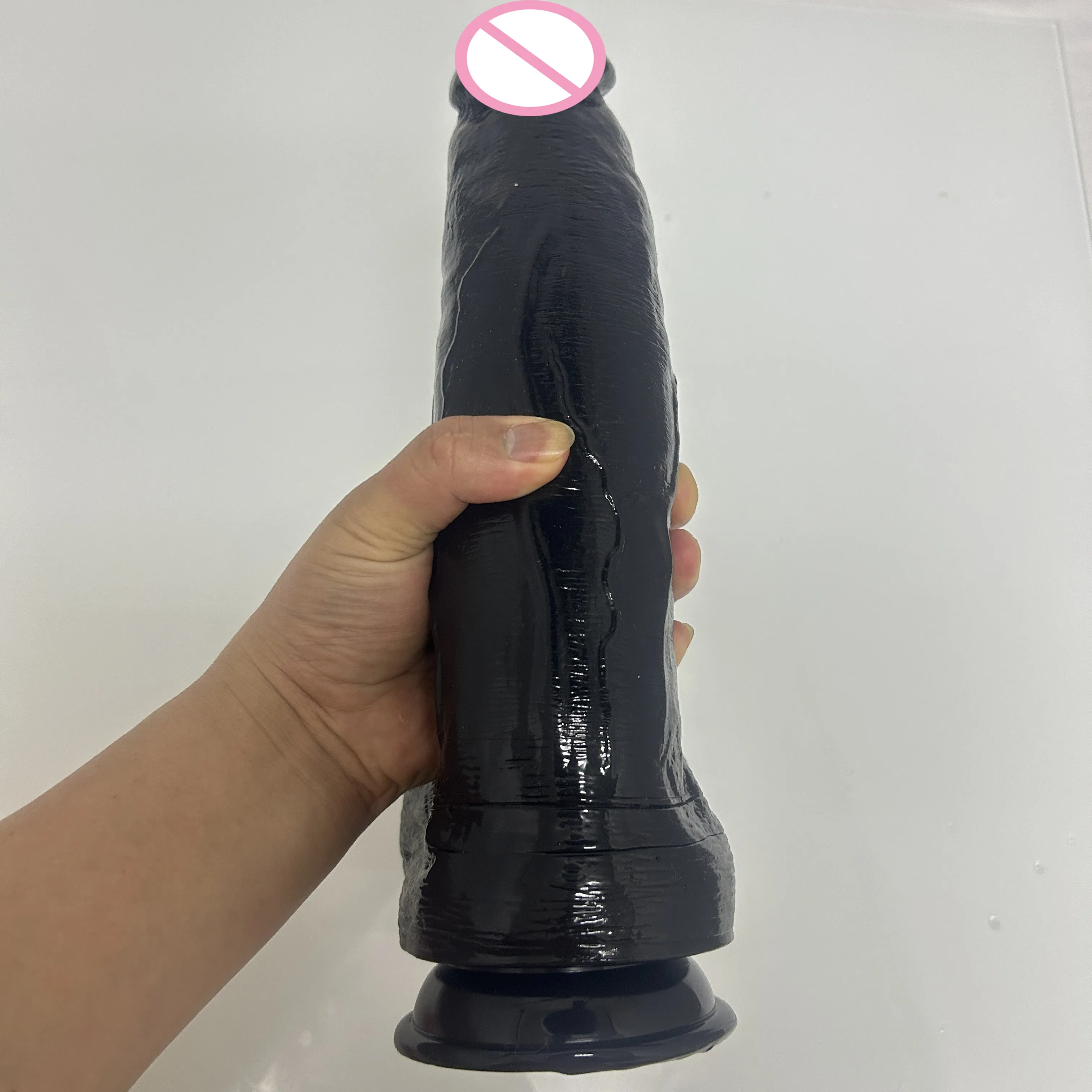 3inch Huge Black Dildo Big Size Strong Penis With Sucker Big Dick Dildos Real Adult Toys 32cm Long Dildo Xxxl For Women Machine