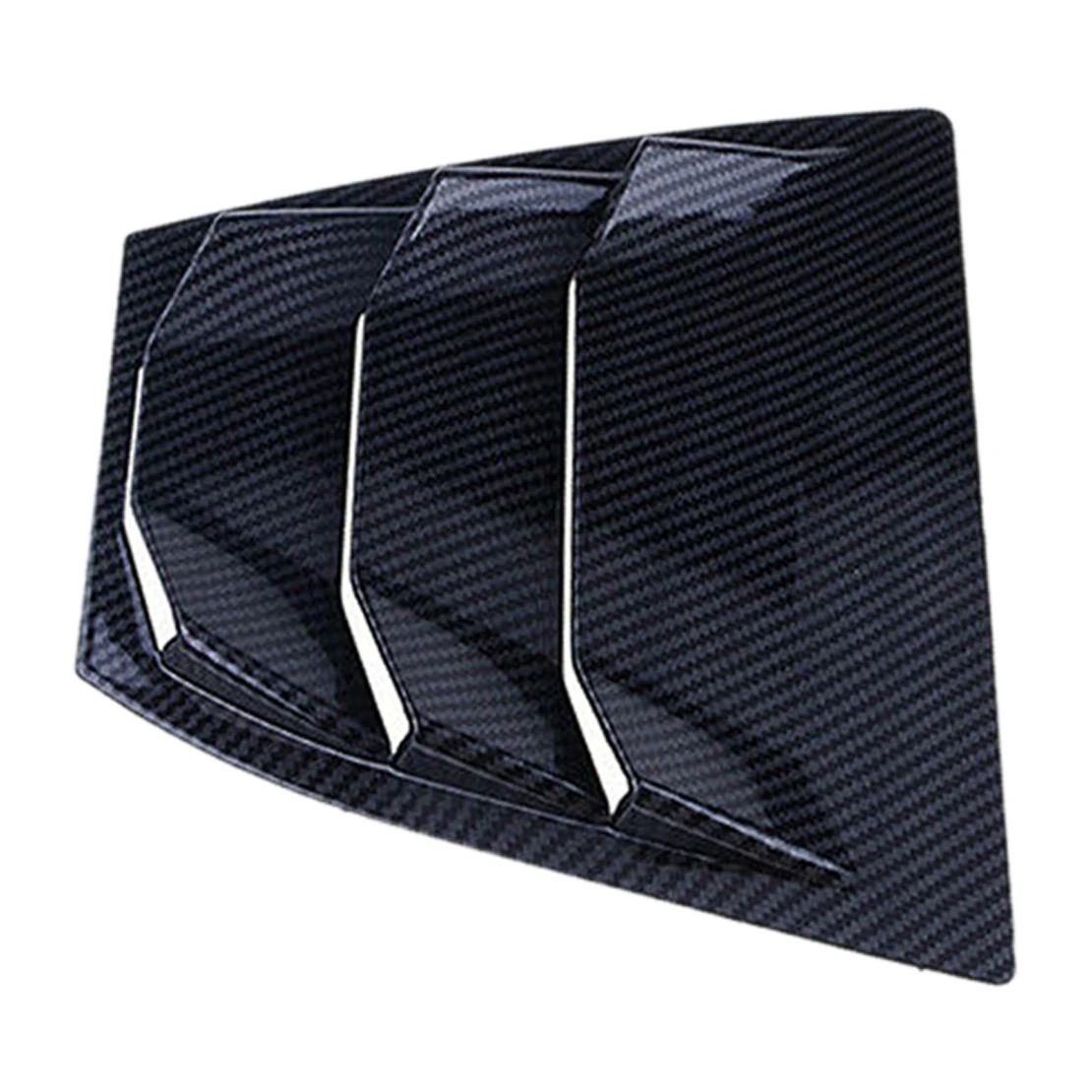 2Pcs Black Rear Side Window Louver Vent Cover Carbon Fiber Texture ABS Plastic Fit For Mazda 3 Axela 2014 2015 2016 2017 2018