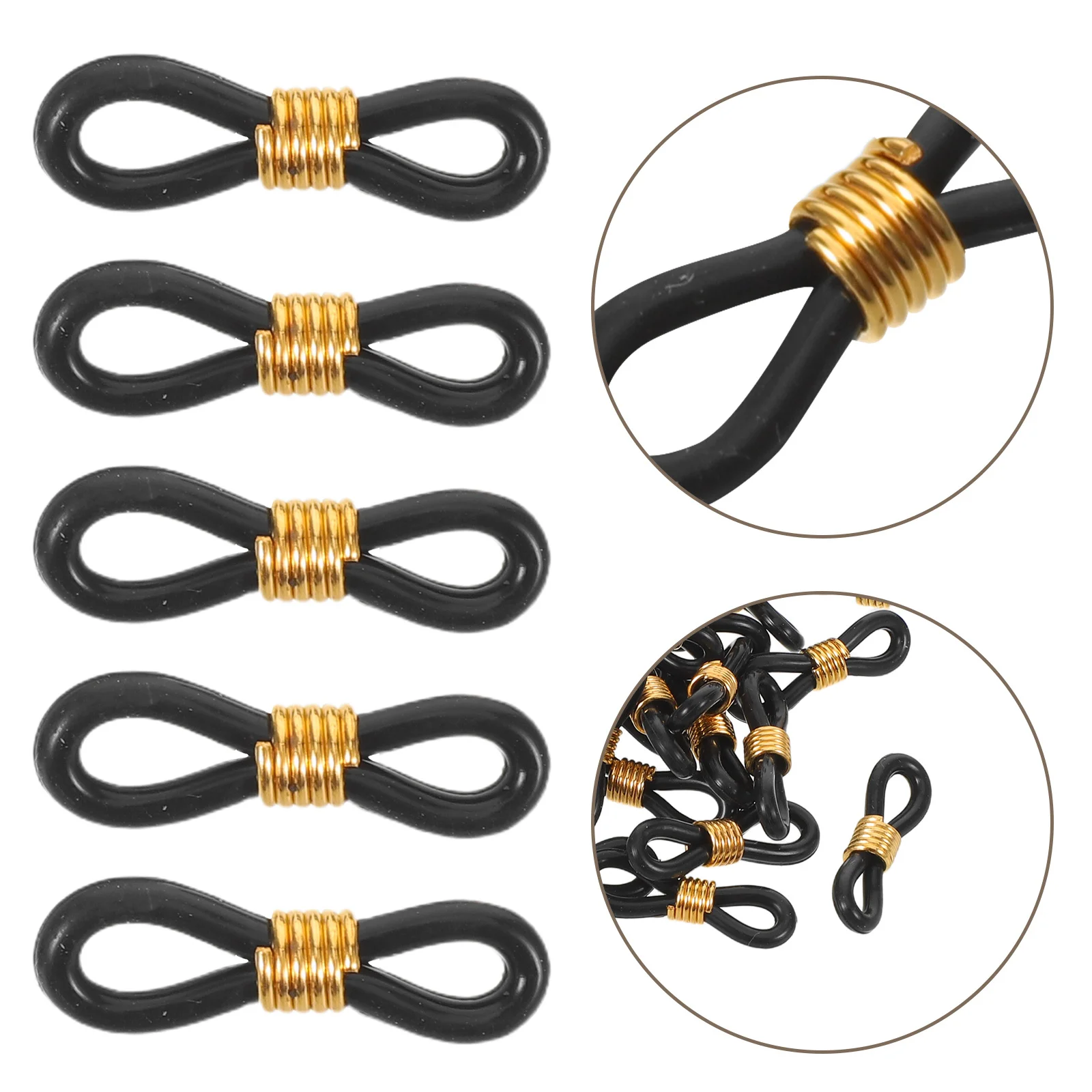 

100Pcs Black Adjustable Chick Leg Brace Splay Leg Correction Tool for Poultry Birds Chicken Duck Parrot Foot Alignment Brace