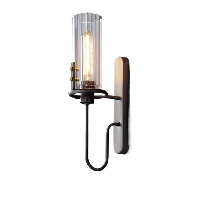 الأوروبي تقليد كريستال زجاج أضواء الجدار الفاخرة غرفة المعيشة الديكور حائط الخلفية الرجعية السرير مقهى الممر مصابيح