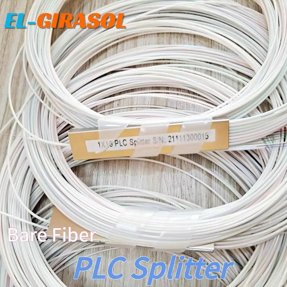 Blockless Bare 0.9mm Fiber PLC Splitter Without Connector Single Mode 1×2 1×4 1×8 1×16 10Pcs FTTH Optical Distribution Tool
