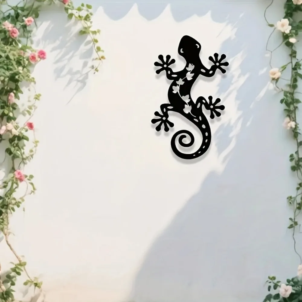 Brand Acrylic Gecko Wall Art Silhouette Home Decor Indoor Outdoor Yard Bedroom Wall Hanging Housewarming Gift
