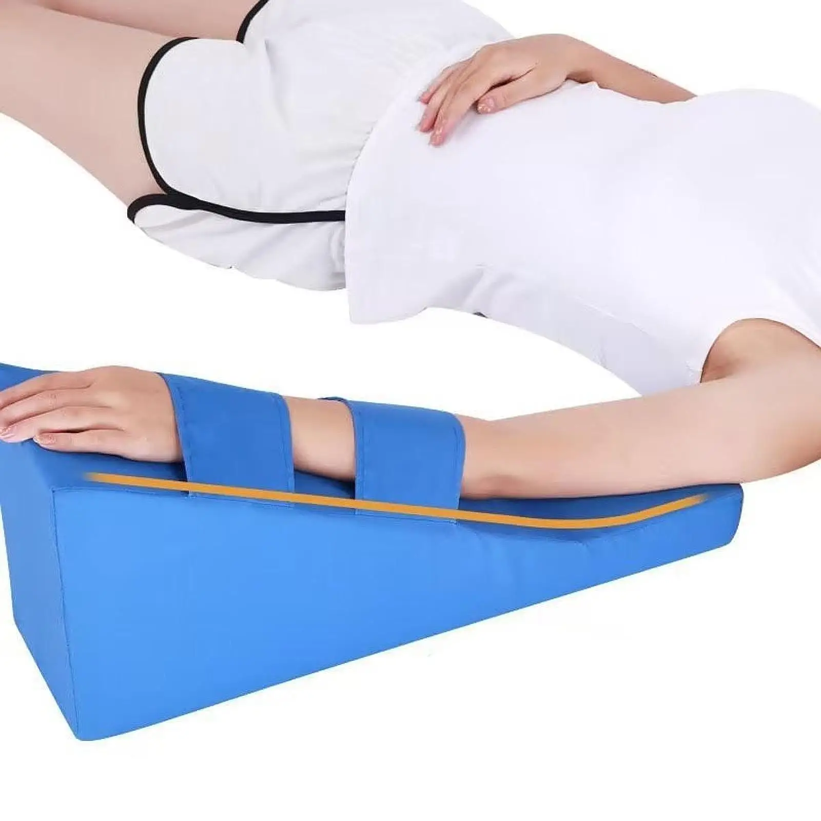 

Upper Limb Recovery Pillow Anti Slip Bottom Breathable Multipurpose Arm Elevation Support Cushion Forearm Foam Triangle Wedge