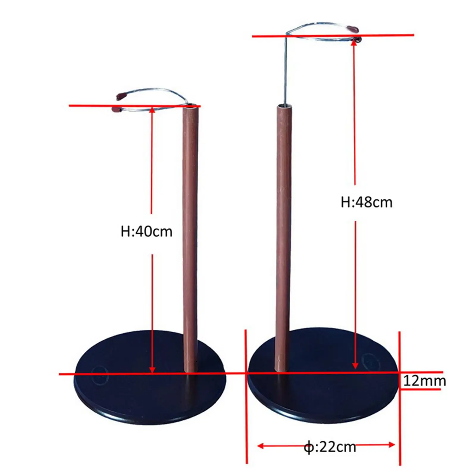 Stainless Steel Doll Stand Holder Easy To Adjustable Supports For 1/6 1/4 1/3 Dolls Action Figures Decoration