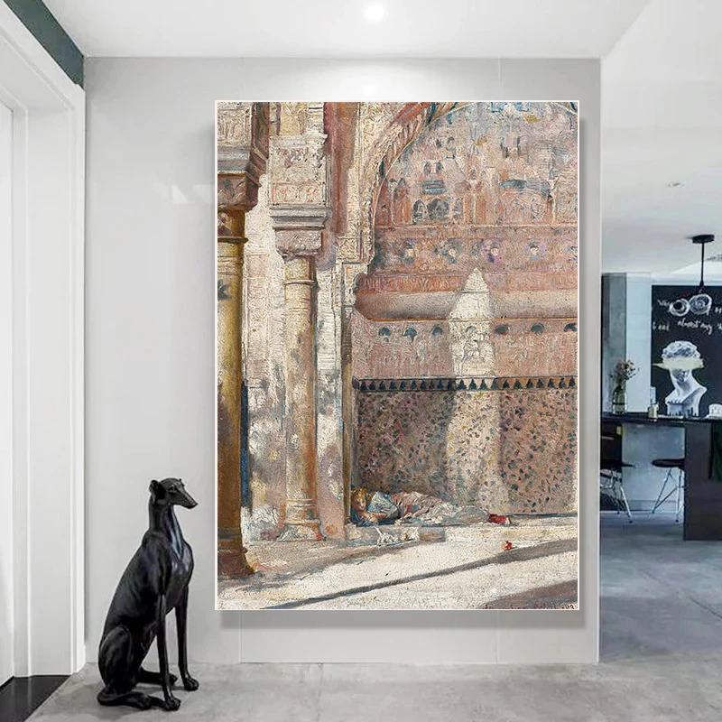 Tom Roberts The Sculptor Hutt Valley Vintage Oil Painting Landscape Canvas Print Australian Impressionist Wall Art Unframed Gift