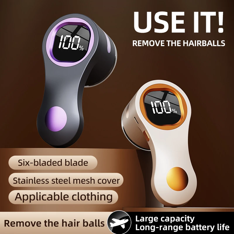 

Portable Electric Lint Remover Rechargeable Fuzz Remover Lint Shaver Home Fabric Shaver for Sweater Clothes Winter Essentials