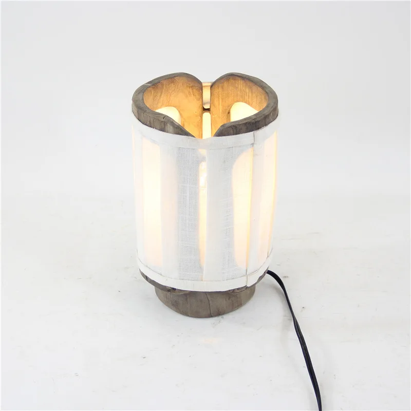 

Wooden cotton yarn decorative floor lamps table lamps pastoral homestay home craft lighting ornaments