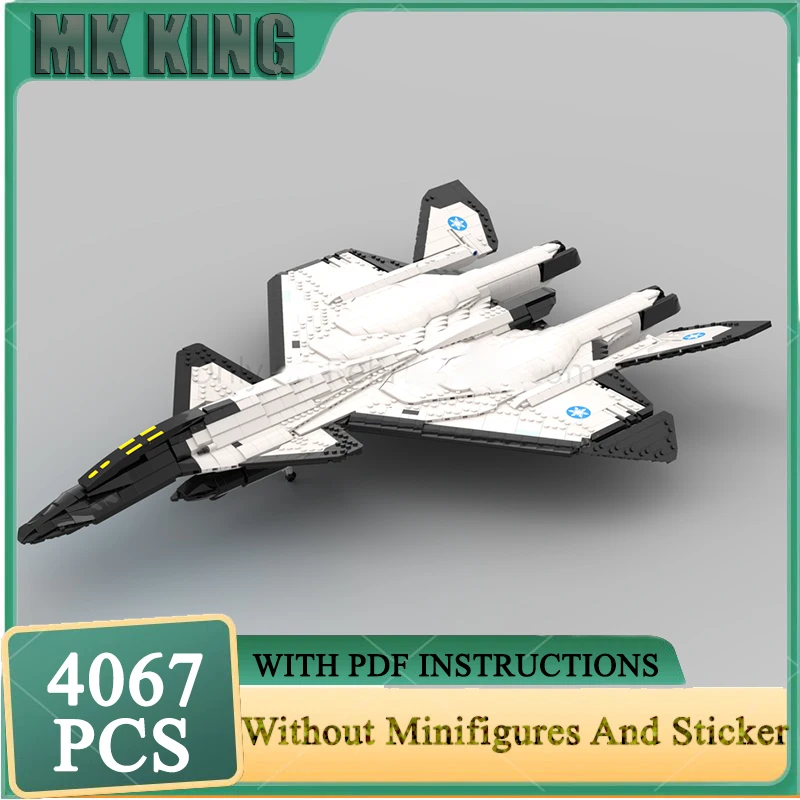 

Модель истребителя Moc, строительный блок, масштаб 1:35, XFA-33, модель Fenrir, технология, кирпич, сделай сам, сборка, модульная строительная игрушка, праздник