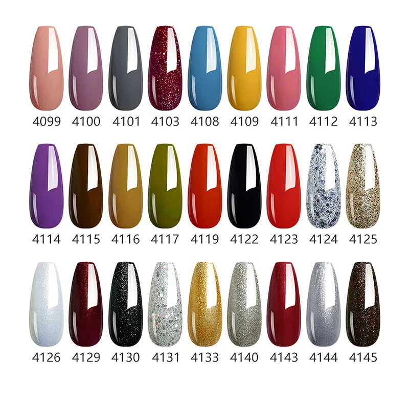 Clou Beaute 6 stks Groothandel Gel Nagellak Set Pure Kleur Nail Kit Glitter Vernis Semi Permanente UV LED Nail Art Base Top Coat