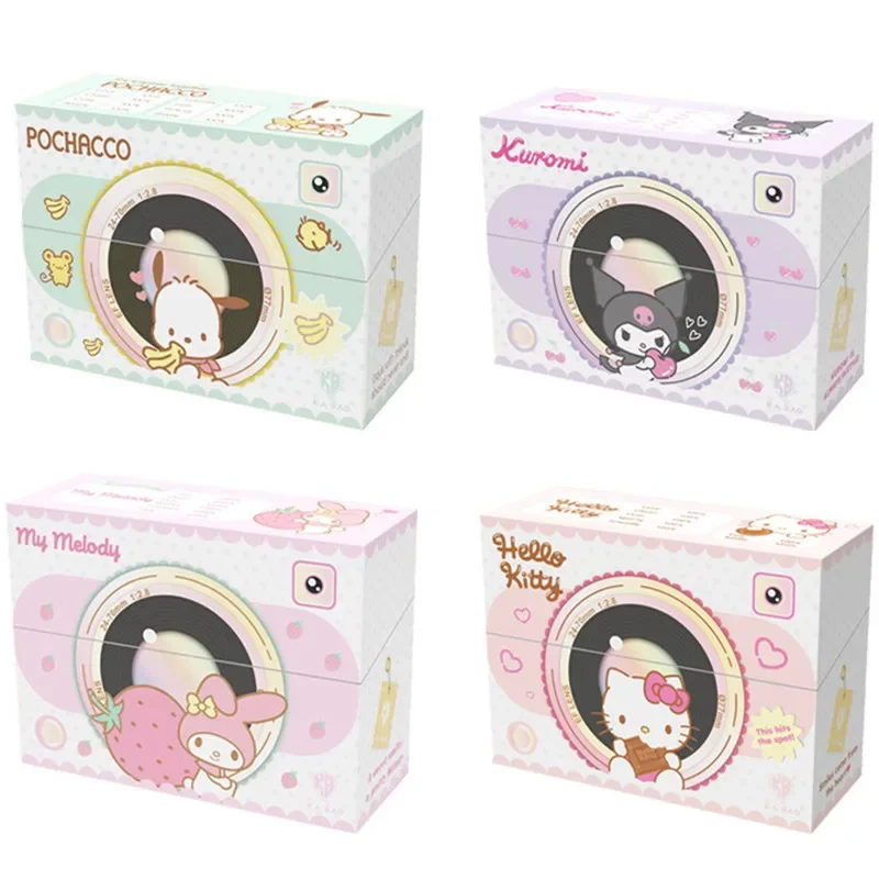 Genuine Sanrio Card Kuromi Hello Kitty Shining Cards Cartoon My Melody Cinnamoroll Collectible Game Trading Card Kids Toys Gifts