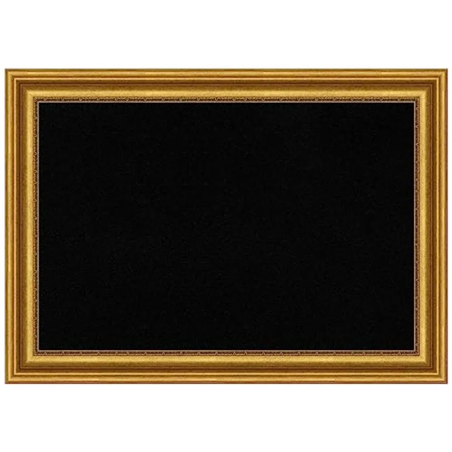 

Черная пробковая доска для стен 30x42, доска для заметок с золотой рамкой, большая пробковая доска для офиса и дома, традиционный дизайн