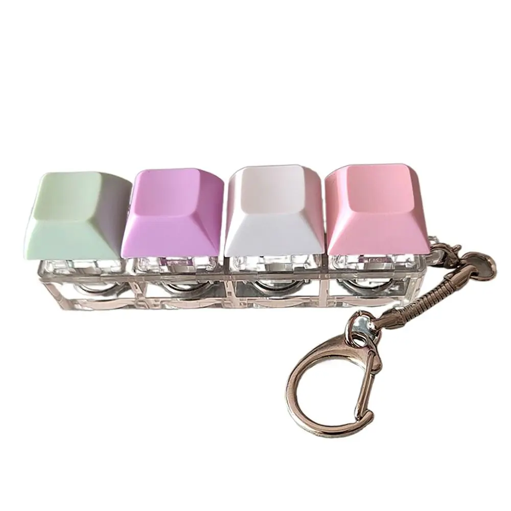 

Fun Toys Keyboard Clicker with LED Light with Keychain Anxiety Decompression Keyboard Fidget Toys Stress Relief