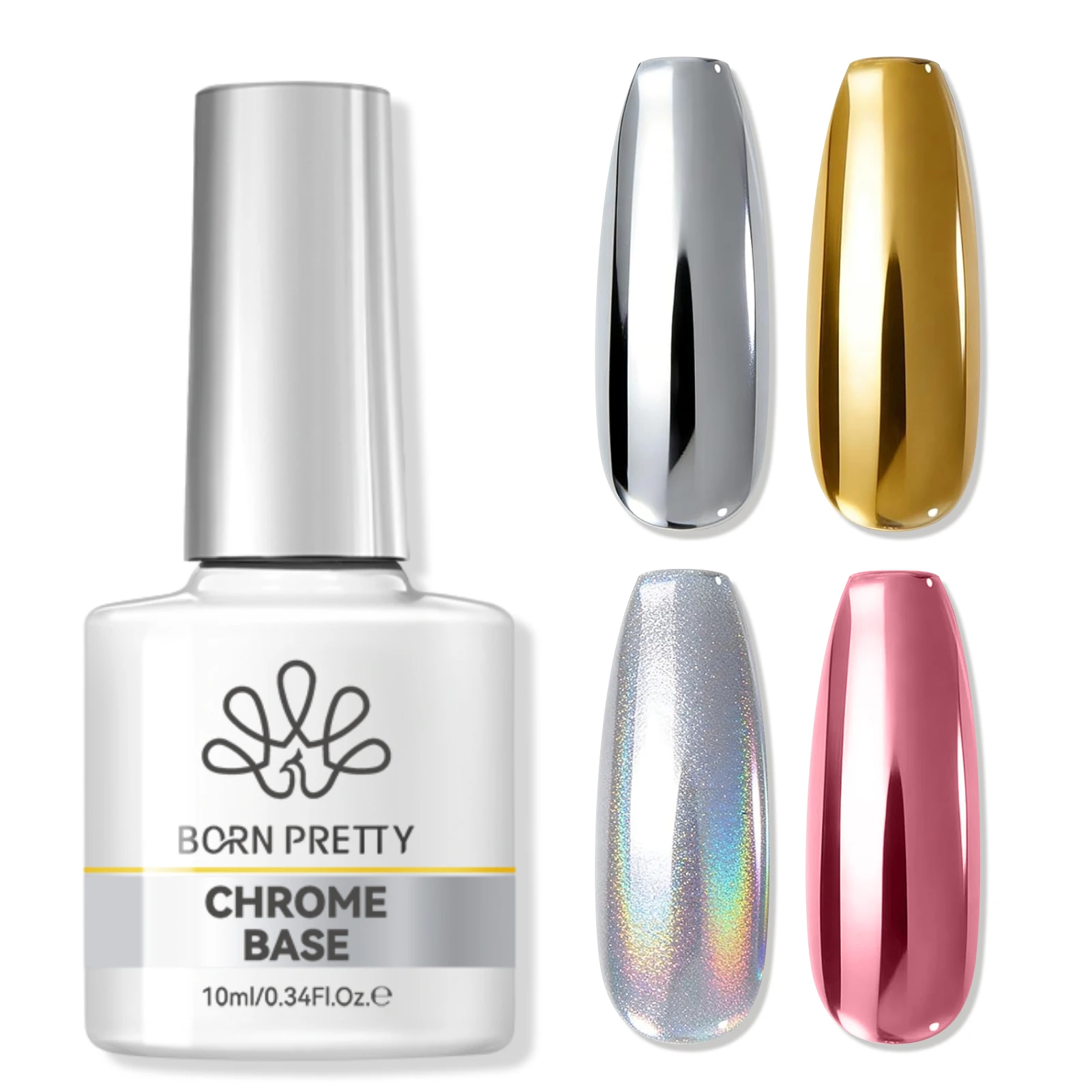 BORN PRETTY Chrome Base Gel Fo - Nail Art Chrome review and price
