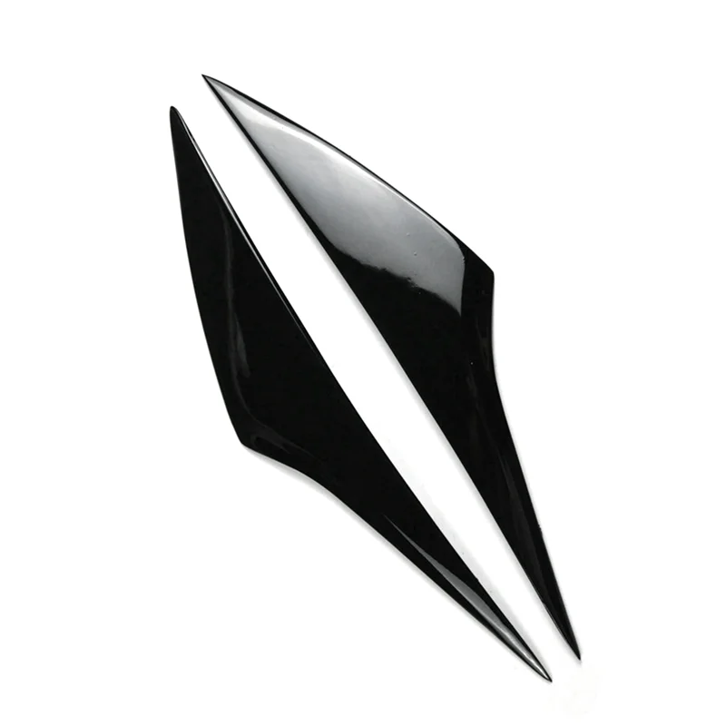 

A77Q-Car Front Headlight Eyebrow Cover Head Light Lamp Eyelid Eyebrow Trim Resin For Mazda 3 Axela 2014-2016