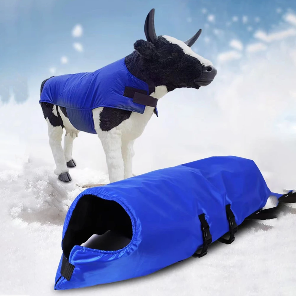 Cow Calf Vest Calf Cold Protection Coat Thermal Suit Livestock Oxford Fabric Coat Wind-Proof and Water-Proof Calf Warm Clothing