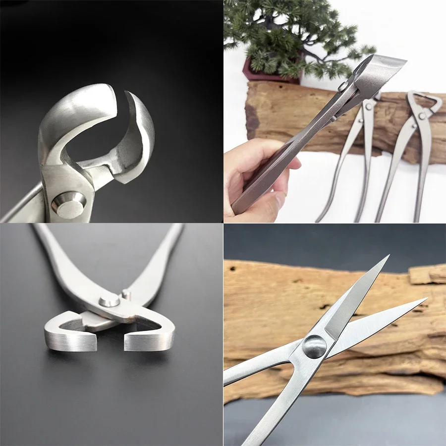 Stainless Steel 210mm Bonsai Pruning Tool Kit Profissional Root Cutter Hand Tools Gardening Scissors for Pruning Bonsai Tree