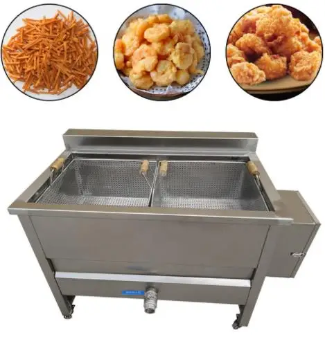 Automatic Food Frying Gas Continuous Frier Machine Potato Chips Donut Electric Deep Fryer Making Machine