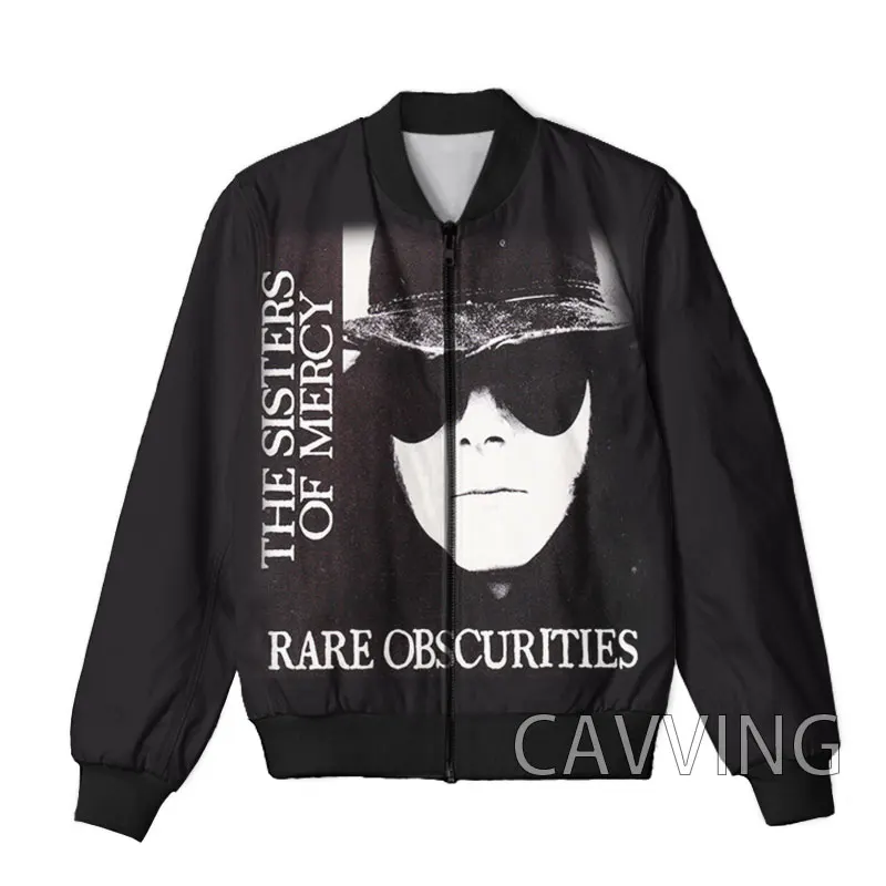 CAVVING 3D Printed The Sisters Of Mercy Zipper Bomber Jackets Men Overcoat Mens Coat Zip Up Jackets for Women/Men