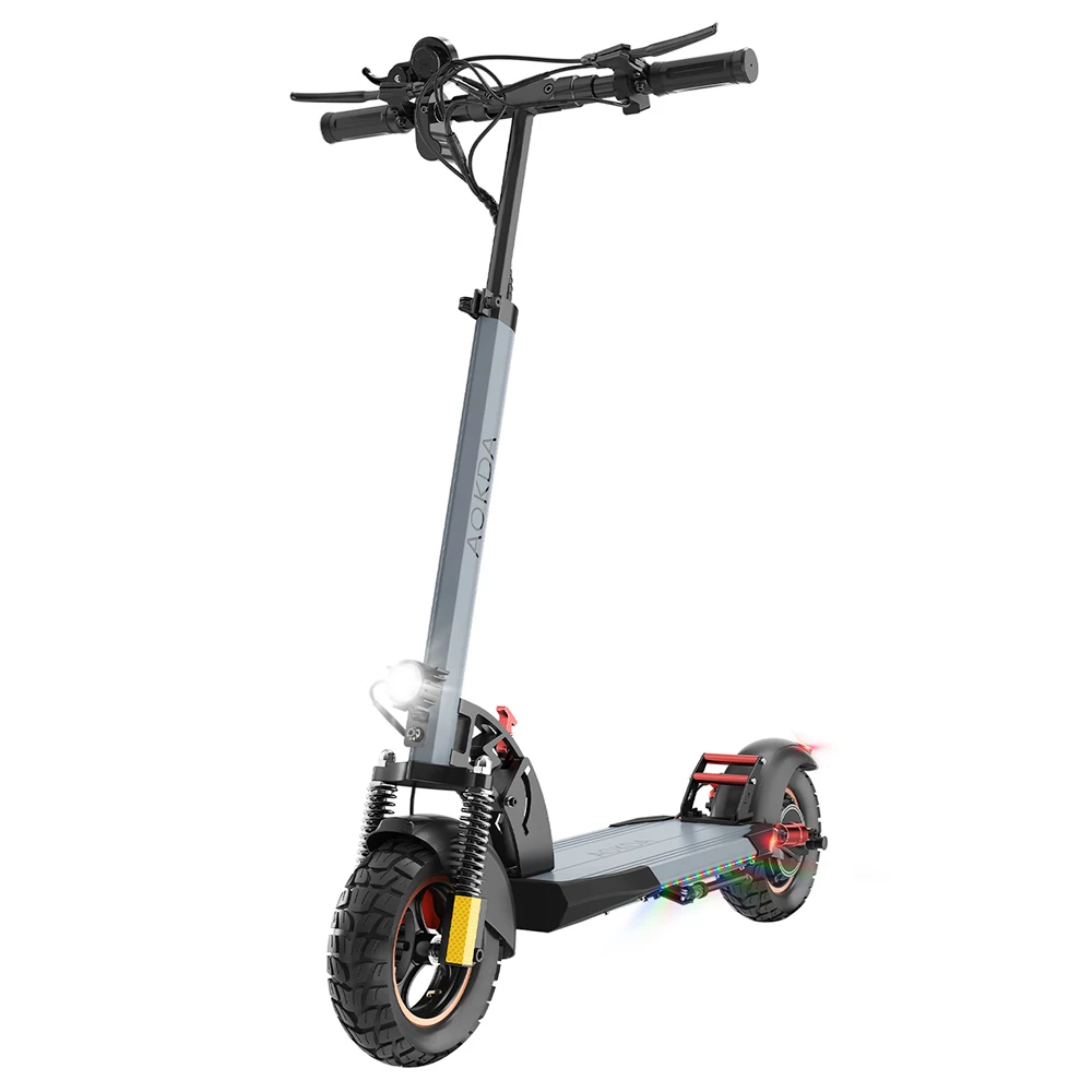 AOKDA A1 Folding Electric Scooter 800W Motor 48V 12.5Ah Battery 10-inch Pneumatic Off-Road Tires 45km/h Max Speed 25km Max Range