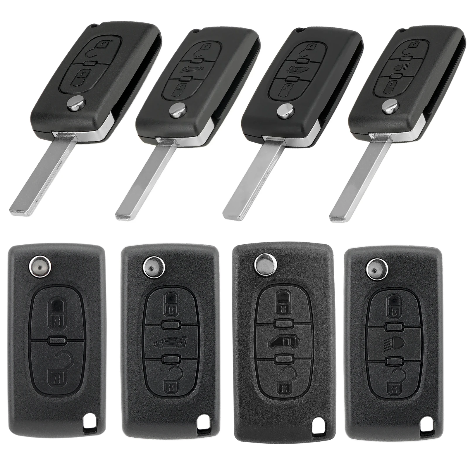 حافظة مفتاح فوب من OHMSEN 2/3 زر CE0536/CE0523 VA2/HU83 لسيتروين بيكاسو C4 إرسال بيرلينجو بيجو خبير 207 307 308