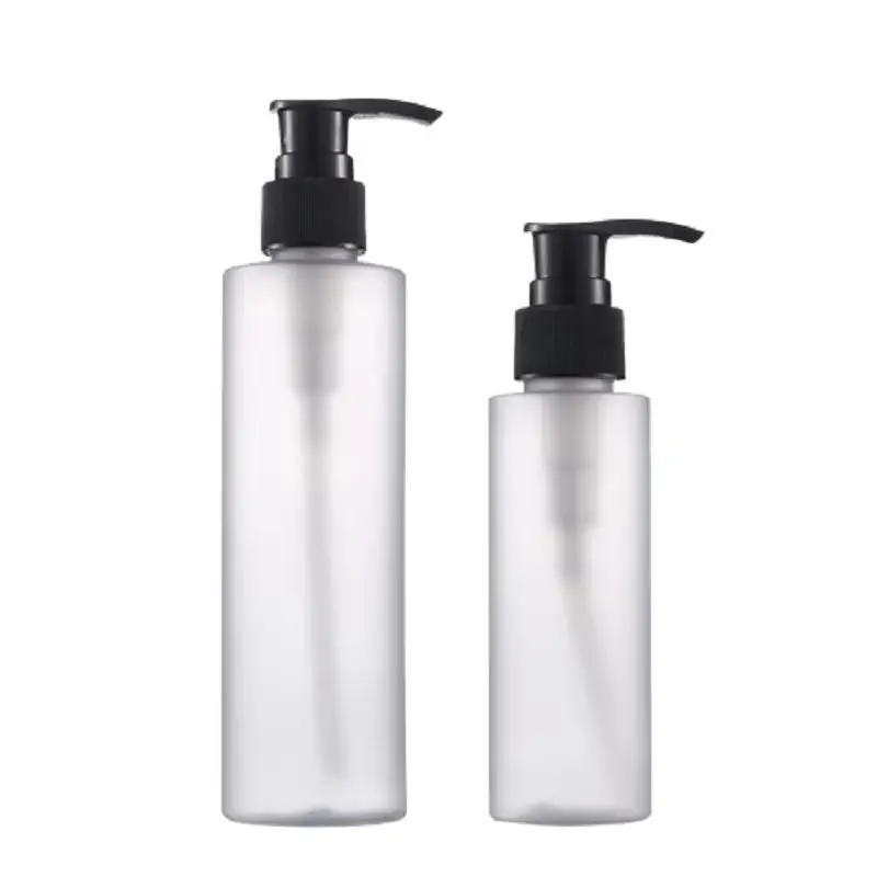 

20Pcs Refillable Bottle 100ml 200ml Frost Plastic Cylinder Hand Wash Liquid Shampoo Dispenser Cosmetic Cream Pump Lotion Bottles