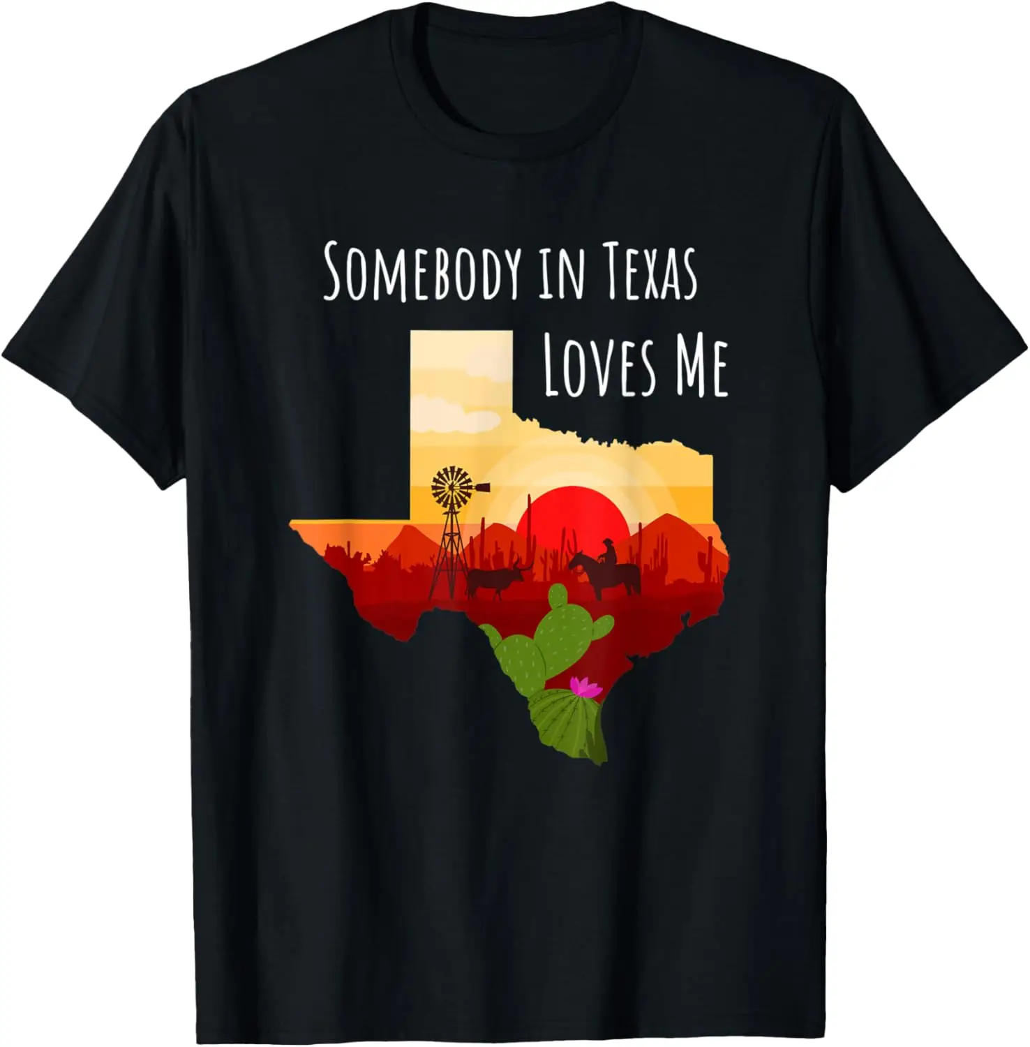 شخص ما في تكساس يحبني تي شيرت