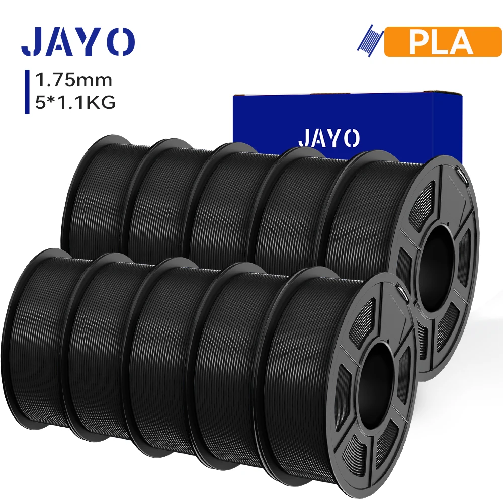 JAYO 5/10 Rollen 3D PETG/PLA/PLA+/PLA Matte Drucker Filament 1,75mm Keine Blase 3D Druck Materialien für 3D Drucker & 3D Stift