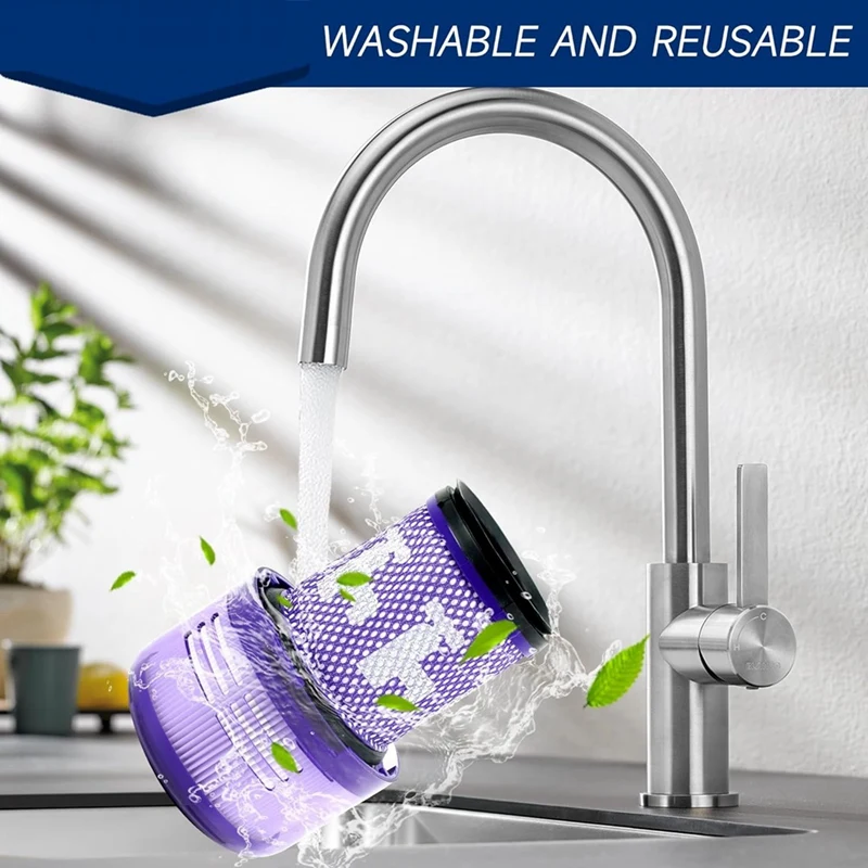 다이슨 V12 필터 액세서리 키트, 슬림 무선 진공 및 V12 슬림 진공 감지, 부품 번호 971517-01