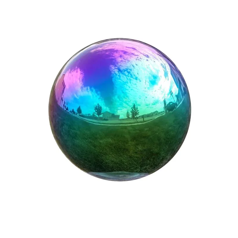 Multi-color ball Dia 5.1cm-30cm stainless steel hollow ball seamless fine Sphere Home Yard Swimming Pool Decoration Ornaments