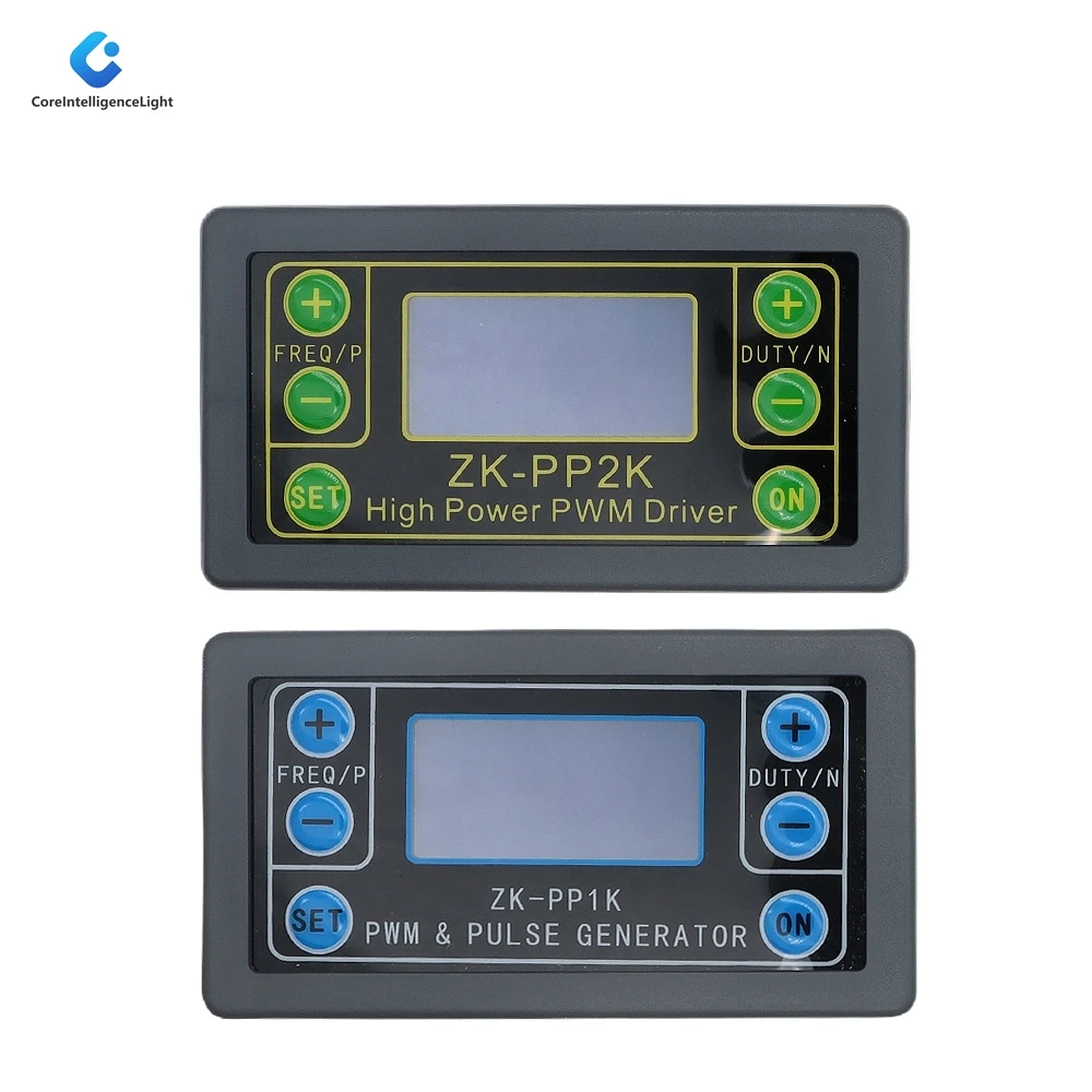 ZK-PP1K مولد إشارة الوضع المزدوج ZK-PP2K PWM وحدة تحكم سرعة المحرك منظم 8A 150 واط تردد دورة العمل وحدة قابلة للتعديل