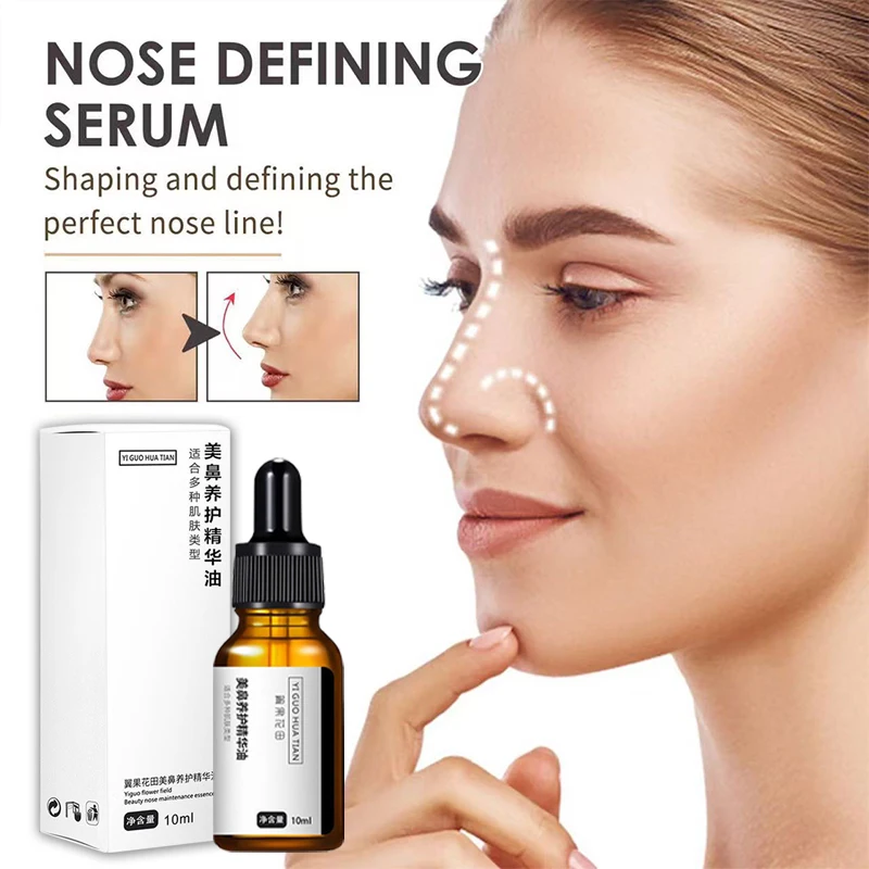

Nose Essential Oil, Nose Setting Serum, Nose Massage, Essential Oil for Men and Women with Straight Alps and High Nose Bridge