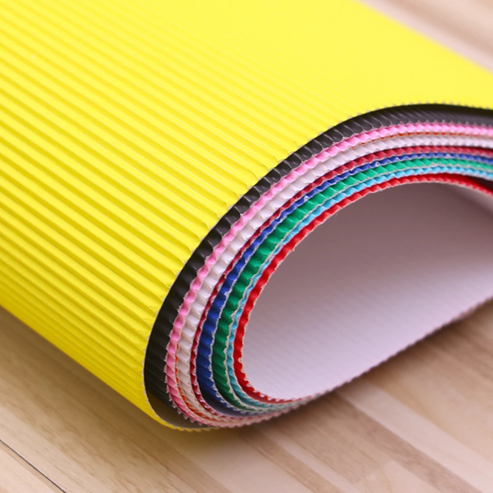 

20 pcs Colored Handmade Paper A4 Corrugated Craft Supplies for DIY Scrapbooking Party Decorations Art Projects
