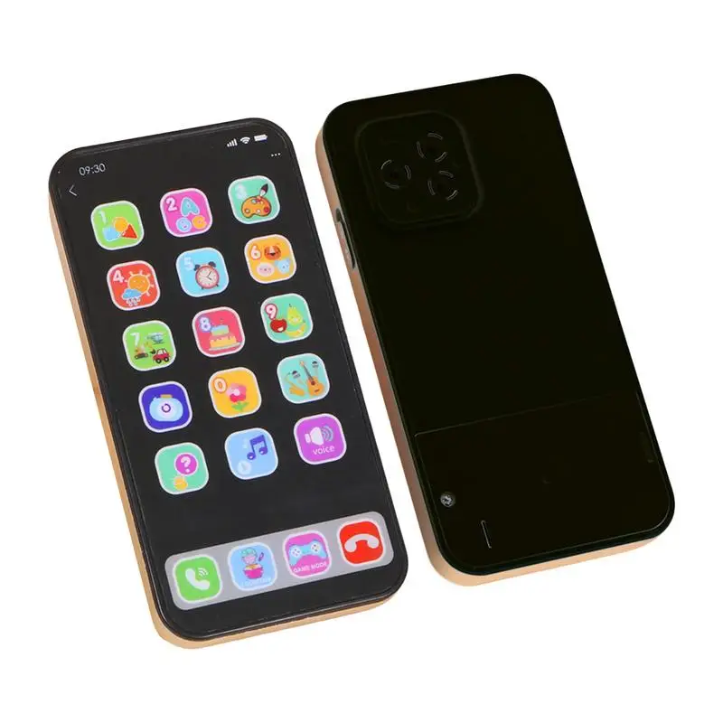

Toy Phone Fake Mobile Phone Toy With Music And Light Educational Cell Phone Toys For 3-6 Years Toddlers Light Up Kids Play Phone