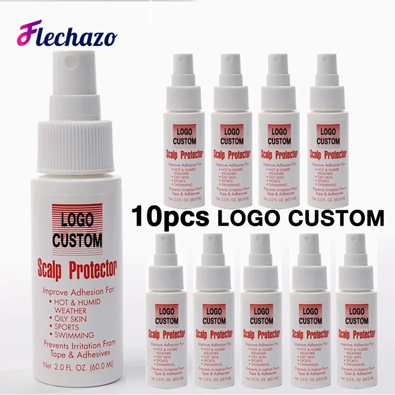 

Scalp Protector Spray For Wig 10Pcs Personalized Logo Waterproof Skin Protection Lace Glue Primer Skin Protector