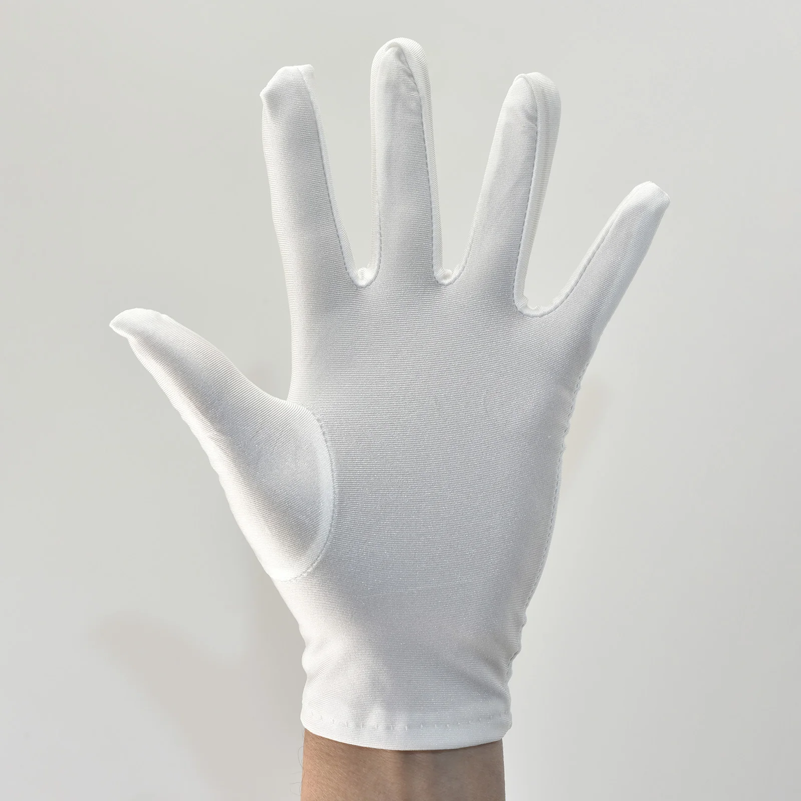 Guanti multifunzionali unisex in spandex ad alta elasticità per gioielli di protezione solare per il tempo libero e etichetta per ricevimenti di intrattenimento