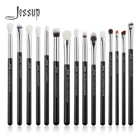 Jessup-Juego de brochas de maquillaje para ojos, 15 piezas, brocha de sombra de ojos precisa, delineador de cejas, mezcla de corrector, sintético Natural, negro, T177