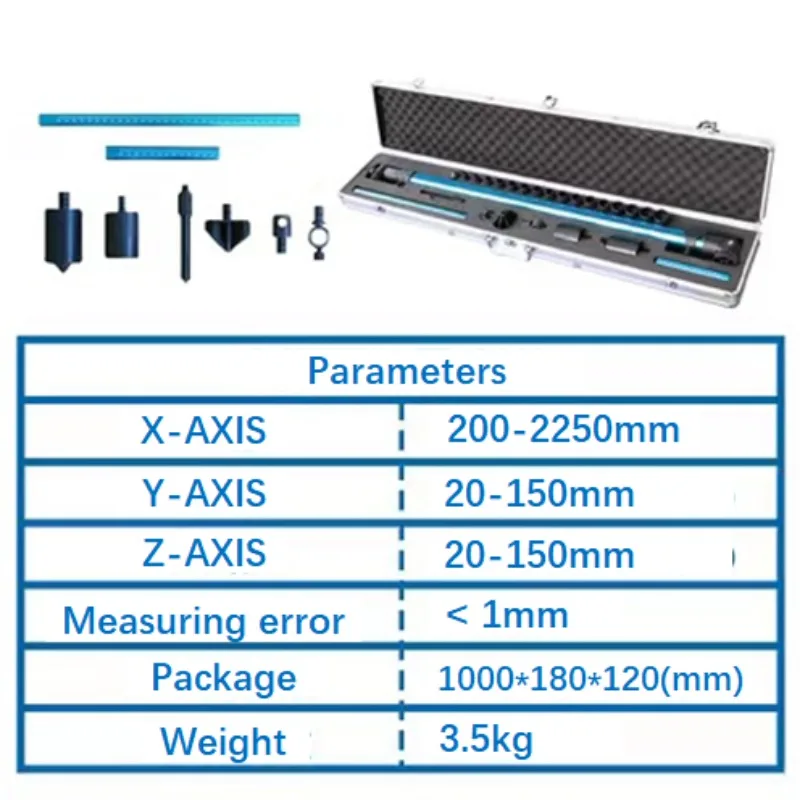 Professional Car Body Sheet Metal Measuring Ruler Car Body 2D Measuring System Car Body Repair Kit