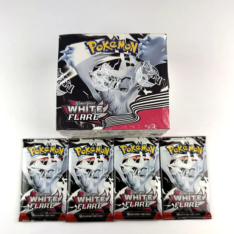 360Pcs English PKM Card Black Bolt White Flare 151 classics Booster Box Battle Transaction Gifts
